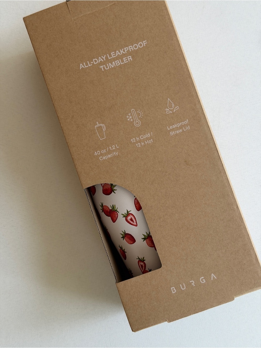 NWT Burga Freshly Picked - All Day Leakproof Tumbler - Picture 2 of 2